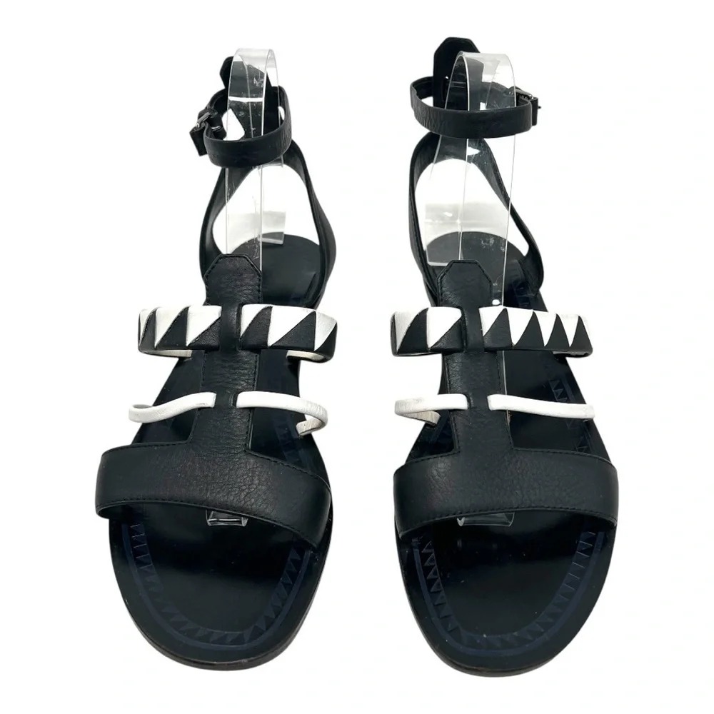Proenza Schouler Leather Two Tone Gladiator Ankle Strap Sandals Women’s 38 - Picture 4 of 15
